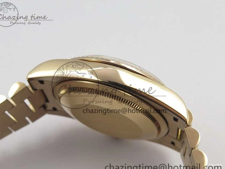 36 Day-Date Dial Edition Maker President RG 128239 Markers on Crystral RG Bp MOP Bracelet Best White 1220